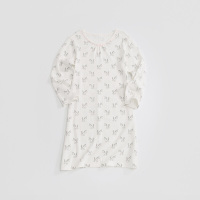 波迷娜(BOMINA)女童圆领长袖睡裙儿童棉质睡裙睡衣起居服