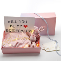 波迷娜(BOMINA)结婚闺蜜派对睡衣趴定制新娘红色晨袍女婚礼伴娘性感丝绸睡袍