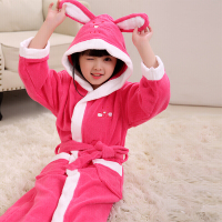 波迷娜（BOMINA)儿童棉浴袍毛巾料全棉厚款春季浴衣宝宝睡衣游泳洗澡浴巾带帽