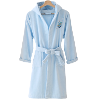 波迷娜(BOMINA)A类儿童浴袍男女孩睡袍宝宝浴衣棉毛巾料带帽斗篷游泳浴巾吸水