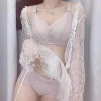 波迷娜（BO均码INA)款无海绵内衣女士无钢圈全罩杯大码文胸套装