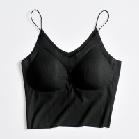 波迷娜(BOMINA)抹胸吊带内衣学生高中生少女裹胸打底衫内搭小背心防走光文胸 白色 均码