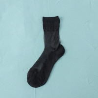 波迷娜(BOMINA)袜子女花边短筒袜日系棉船袜底水晶玻璃丝袜女薄款短袜 白色3双 3双装 均码(35-39码)