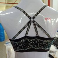 波迷娜(BOMINA)夏季薄款美背舒适无钢圈免穿文胸内置插垫蕾丝边时尚裹胸 016 均码