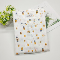 波迷娜(BOMINA)棉斜纹棉布女宽松长袖秋季梭织布老年妈妈婆婆睡衣套装