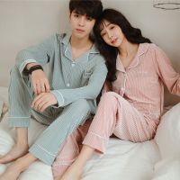 波迷娜(BOMINA)睡衣女秋季套装长袖可外穿甜美宽松男士服秋季 浅灰(男) XXL男(推荐130-160斤)