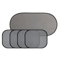 [网纱5件套]汽车遮阳挡遮阳板车用车内纱帘吸盘式太阳侧窗车窗遮光防晒隔热