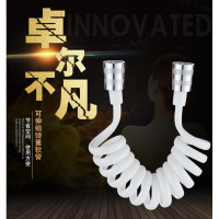 伸缩弹簧软管进水喷头花洒妇洗器电话线管马桶喷枪沐浴管2/34/5米