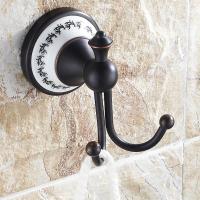 美式黑色仿古衣帽钩免打孔墙上衣架挂钩壁挂床边挂衣钩后衣挂钩