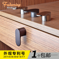 单粒贝壳拉手橱柜衣柜圆形小拉手美式抽屉拉手欧式鞋柜酒柜把手