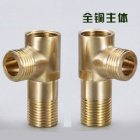 全铜欧标4分转3分 6分出水龙头三角阀西子专用热水器6分接口