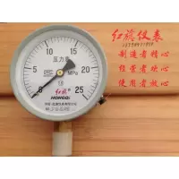 红旗牌压力表水压表气压表Y- 0-25MPA M20X1.5 精度1.6级