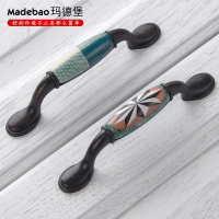 简约美式衣柜把手仿古橱柜抽屉陶瓷拉手欧式北欧柜子厨柜小拉手