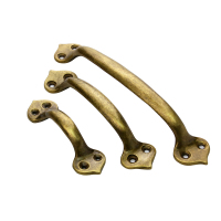 仿古铜拉手新中式老式窗户把手家具木衣柜橱柜纯铜拉手复古