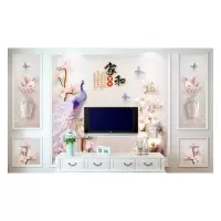 8D电视背景墙壁纸客厅装饰5D现代简约3D影视墙纸家用墙布壁画大气