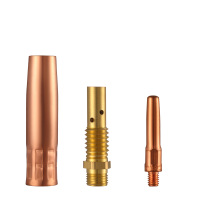 瑞凌二保焊机配件200A导电嘴气保焊枪保护套喷管弯管连接杆