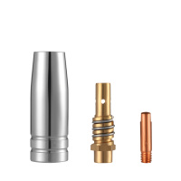 佳士二保焊机焊枪配件15AK保护套保护咀导电嘴连接杆枪嘴