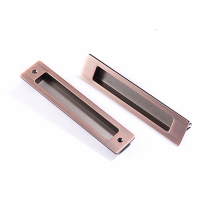 谷仓移拉手嵌入式隐形对装把手暗藏式厨房木推拉暗装扣手