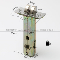 执手房锁舌锁芯锁三孔单舌锁斜舌卫生间锁体51mm60mm70mm包邮