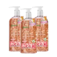 蔻斯汀玫瑰花瓣沐浴露家庭套装720ml*3瓶持久留香沐浴乳男女