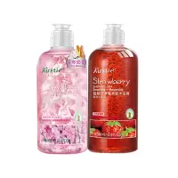 Kustie/蔻斯汀樱花草莓沐浴露380ML*2男女士温和清洁滋润肌肤留香持久