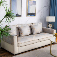 夏季冰丝席夏天款凉席沙发垫子罩套巾北欧凉垫轻奢可水洗防滑定做