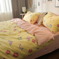 小碎花ins北欧简约三件套1.5m被套床单床上小清新四件套