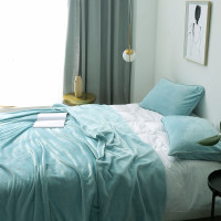 北欧 四季款毛毯 珊瑚绒法兰绒毯休闲毯空调毯毯子沙发毯午休