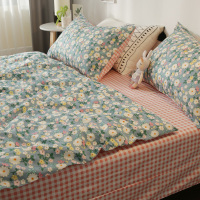 小碎花被套床单小清新单人双人学生宿舍床上用品四件套女