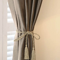 意大利绒客厅简约现代卧室窗帘欧式半遮光色窗帘成品定制