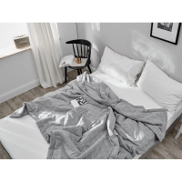 日式水洗棉夏被空调被夏凉被可水洗简约北欧风格子夏天薄被子