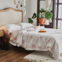 清新60支天丝印花四件套植物花卉莱赛尔纤维凉滑被套1.8m床上用品