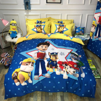 冬季可爱卡通磨毛四件套 加厚床上用品三件套床单床笠款