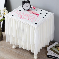 床头柜盖布防尘布保护套罩蕾丝盖巾火烈鸟卧室桌布网红ins公主风