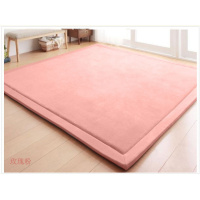 超厚色珊瑚绒地毯客厅满铺地垫卧室宝宝儿童厚定做加厚茶几垫