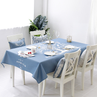 棉麻麋鹿桌布布艺欧式台布北欧长方形防烫罩布防水茶几布客厅餐桌