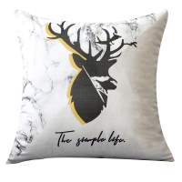 鹿现代简约北欧ins抱枕套沙发靠垫办公靠枕床头靠背靠包汽车靠垫