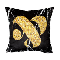 新款大理石纹理北欧时尚简约组合粉黑抱枕靠垫家居软装样板房靠枕