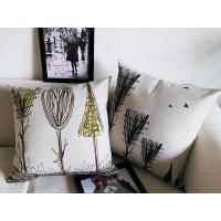 创意涂鸦 麦田守望者棉麻抱枕 办公室靠垫靠枕沙发垫含芯