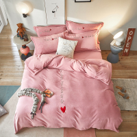 加厚珊瑚绒四件套法兰绒牛奶绒被套 可爱少女心床上用品双人冬季