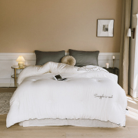 加厚秋冬被莫代尔被子刺绣1.5m 宿舍单人学生棉被子 冬天被芯保暖