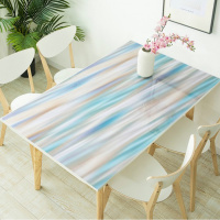 加厚软玻璃桌布防水防油免洗pvc塑料印花台布茶几垫布透明 餐桌垫