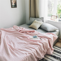 北欧 四叶色织双层纱夏被夏凉被夏天薄被子空调被