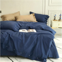 北欧 纽扣款床上四件套60支长绒棉1.5 1.8米被套床单