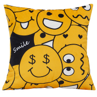 北欧小清新可爱萌笑脸橘抱枕套靠垫简约现代样板房客厅沙发靠枕