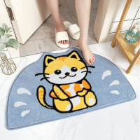 半圆地垫吸水防滑垫浴室卫生间卧室地毯进垫口垫卡通入户脚垫