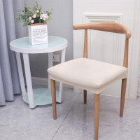 弹力餐桌椅子套罩木座椅代通用牛角椅坐面套凳子套坐垫套