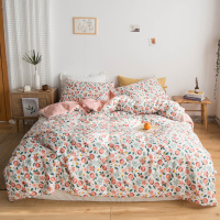 田园风碎花四件套花卉文艺床单被套床笠三件套小清新床品