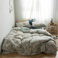 花卉田园四件套淑女风雏菊斜纹床单被套床笠款床品三件套