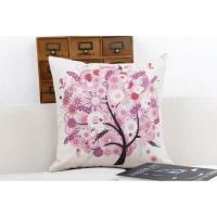 许愿树印花棉麻抱枕北欧现代简约小清新棉麻靠垫办公室客厅靠枕套